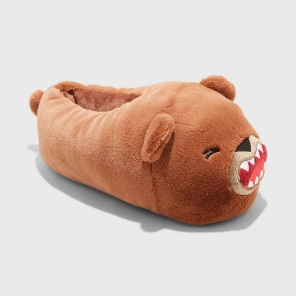 Kids' Gatlin Bear Slippers - Cat & Jack™ Brown - Picture 1 of 4